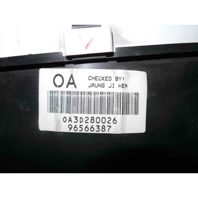 Recambio de cuadro instrumentos para daewoo matiz 0.8 cat referencia OEM IAM 96566387-0A3D280026  