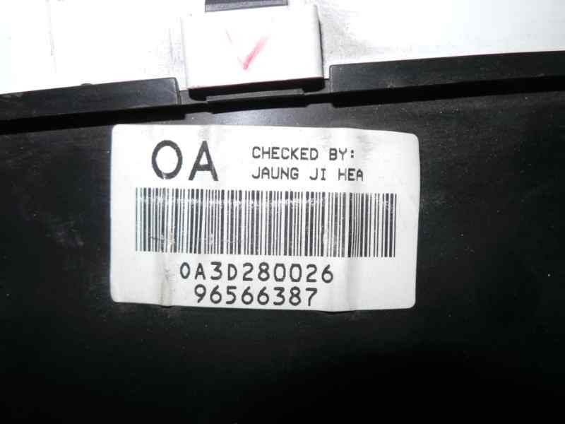 Recambio de cuadro instrumentos para daewoo matiz 0.8 cat referencia OEM IAM 96566387-0A3D280026  