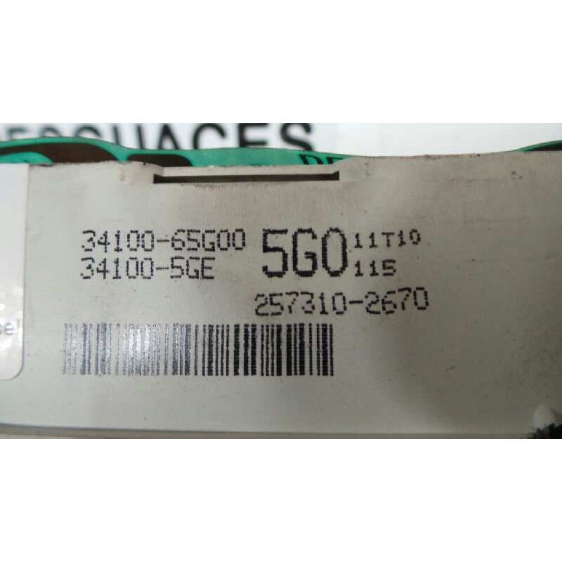 Recambio de cuadro instrumentos para suzuki baleno berlina sy (eg) 1.9 turbodiesel referencia OEM IAM 3410065G00-5G011T10  