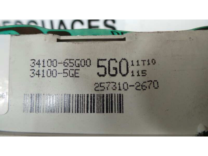 Recambio de cuadro instrumentos para suzuki baleno berlina sy (eg) 1.9 turbodiesel referencia OEM IAM 3410065G00-5G011T10  