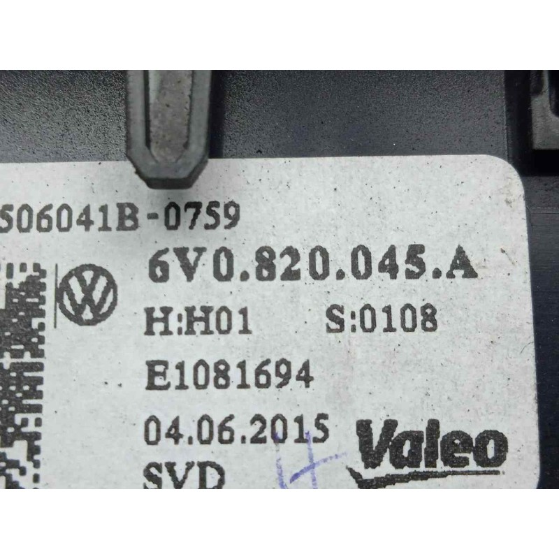 Recambio de mando calefaccion / aire acondicionado para skoda fabia combi 1.4 tdi dpf referencia OEM IAM 6V0820045A  