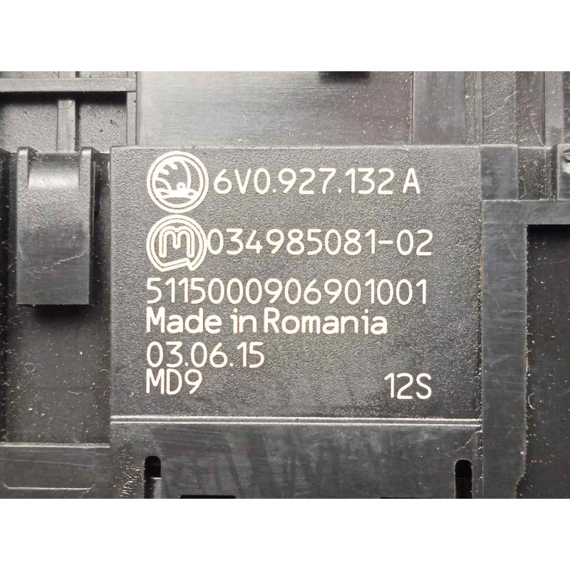 Recambio de warning para skoda fabia combi 1.4 tdi dpf referencia OEM IAM 6V0927132A  