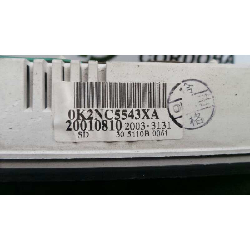 Recambio de cuadro instrumentos para kia shuma ii 1.6 cat referencia OEM IAM 305110B0061-0K2NC5543XA-20010810  