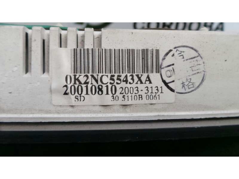 Recambio de cuadro instrumentos para kia shuma ii 1.6 cat referencia OEM IAM 305110B0061-0K2NC5543XA-20010810  