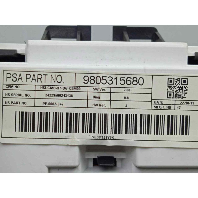 Recambio de cuadro instrumentos para citroën c5 berlina 2.0 hdi fap cat (rh02 / dw10cted4) referencia OEM IAM 9805315680 1.CONEC