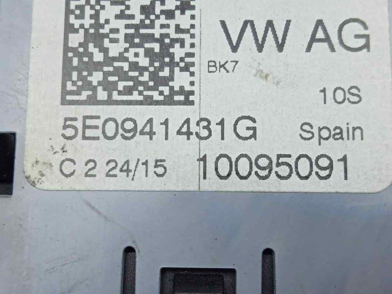 Recambio de interruptor luces para skoda fabia combi 1.4 tdi dpf referencia OEM IAM 5E0941431G 1.NIEBLAS 