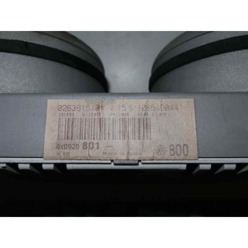 Recambio de cuadro instrumentos para volkswagen lupo (6x1/6e1) 1.4 16v referencia OEM IAM 6X0920801-0263615101  MOTOMETER