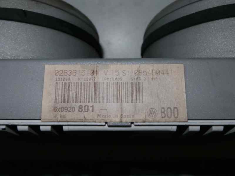Recambio de cuadro instrumentos para volkswagen lupo (6x1/6e1) 1.4 16v referencia OEM IAM 6X0920801-0263615101  MOTOMETER