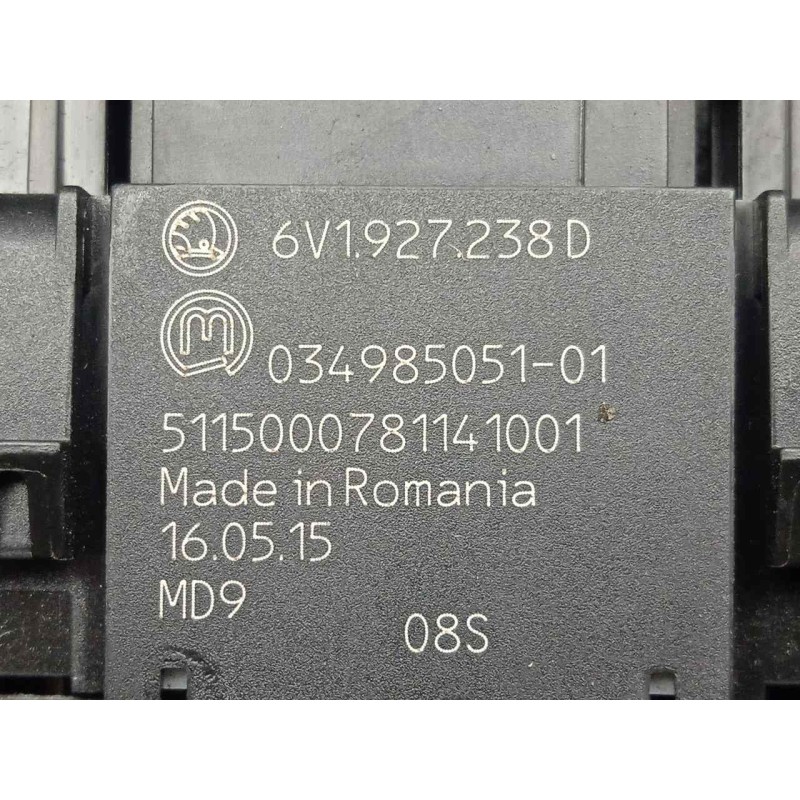 Recambio de interruptor para skoda fabia combi 1.4 tdi dpf referencia OEM IAM 6V1927238D-034985051  