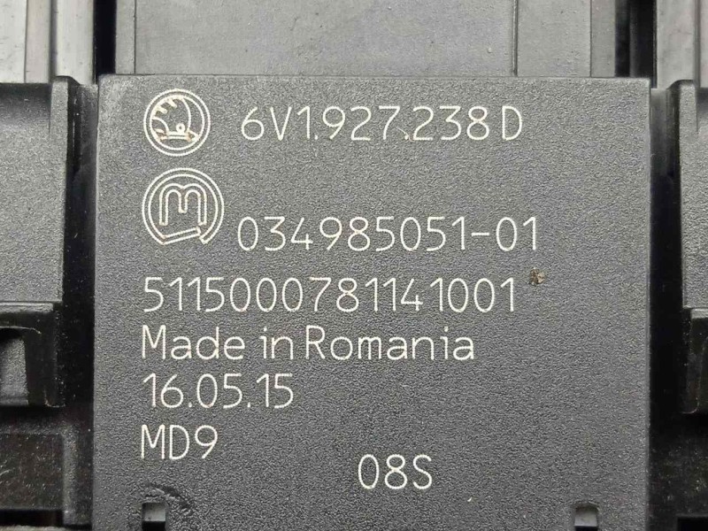 Recambio de interruptor para skoda fabia combi 1.4 tdi dpf referencia OEM IAM 6V1927238D-034985051  