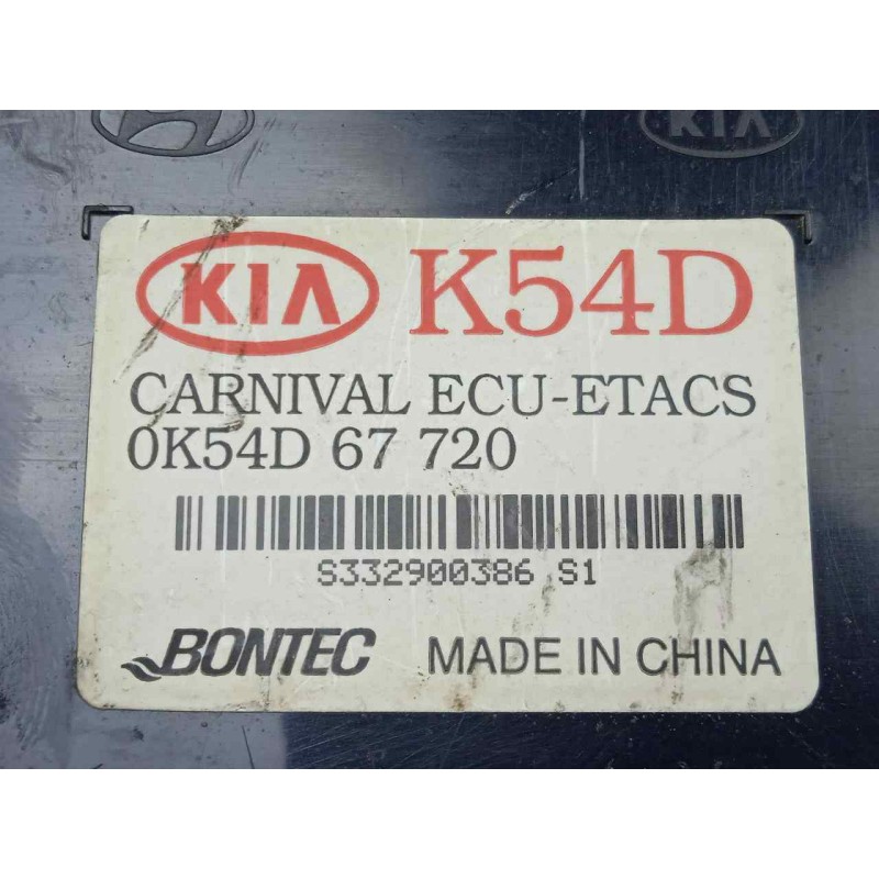 Recambio de modulo electronico para kia carnival ii 2.9 crdi cat referencia OEM IAM 0K54D67720  