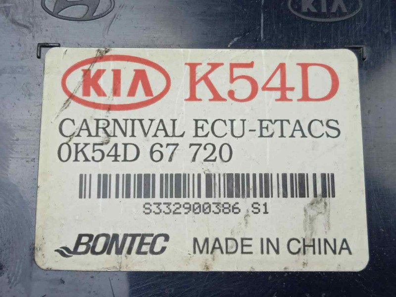 Recambio de modulo electronico para kia carnival ii 2.9 crdi cat referencia OEM IAM 0K54D67720  
