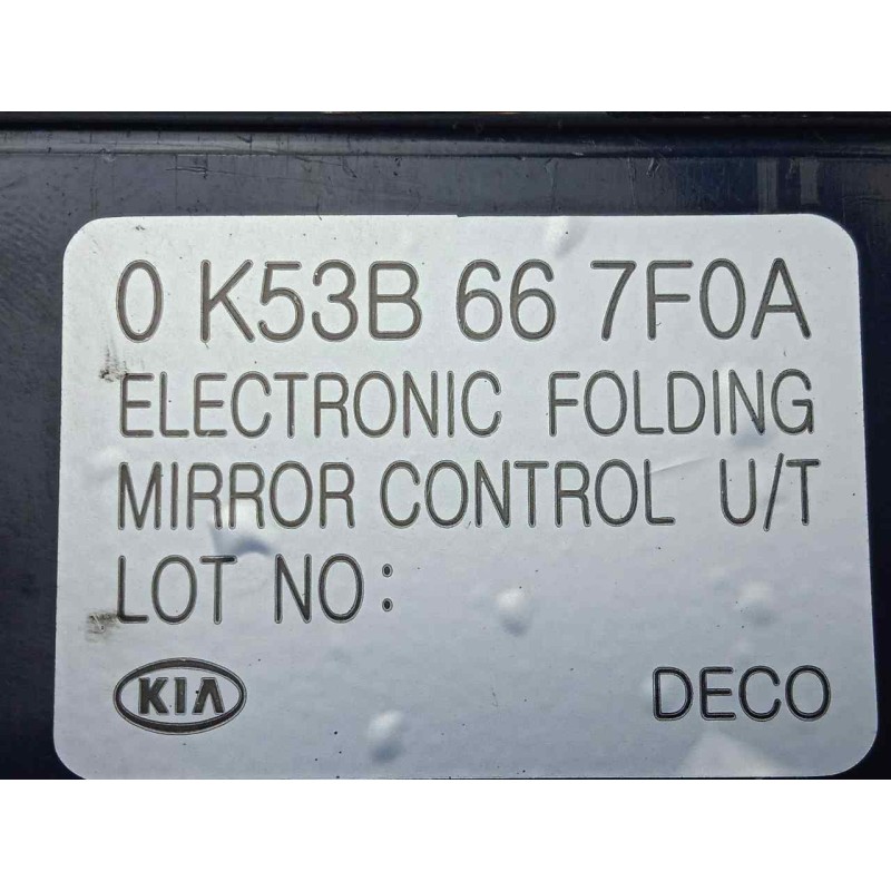 Recambio de modulo electronico para kia carnival ii 2.9 crdi cat referencia OEM IAM 0K53B667F0A  