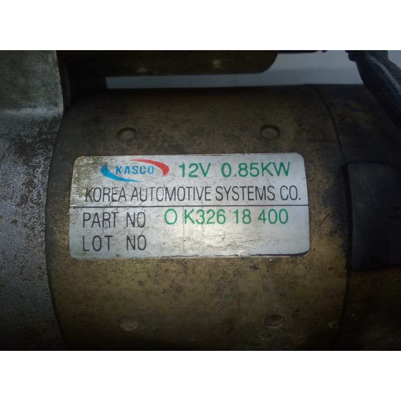 Recambio de motor arranque para kia sephia ll 1.6 cat referencia OEM IAM 0K32618400 KASCO 10.DIENTES