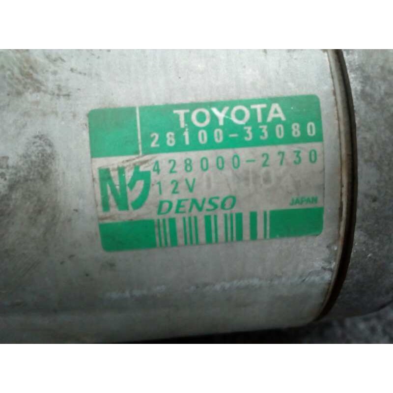 Recambio de motor arranque para toyota auris 1.4 turbodiesel cat referencia OEM IAM 2810033080-4280002730 DENSO 