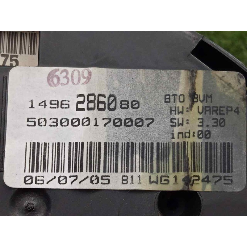 Recambio de cuadro instrumentos para peugeot 807 2.2 hdi fap cat (4hw) referencia OEM IAM 1496286080  