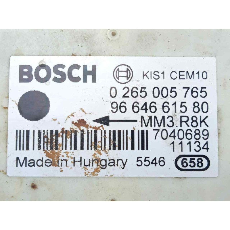 Recambio de centralita esp para peugeot 308 sw referencia OEM IAM 0265005765-9664661580  