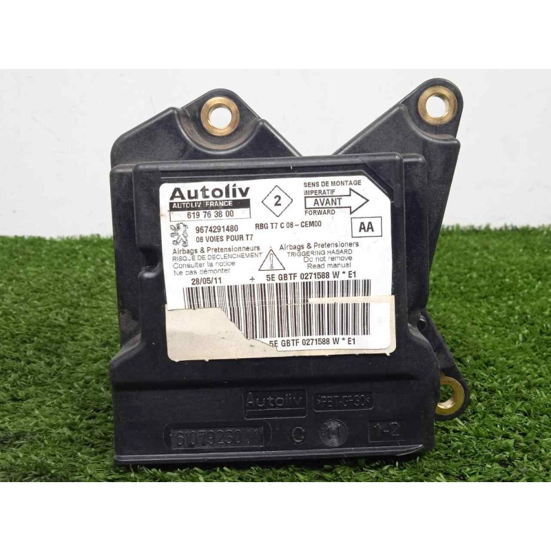 Recambio de centralita airbag para peugeot 308 sw referencia OEM IAM 619763800-9674291480  