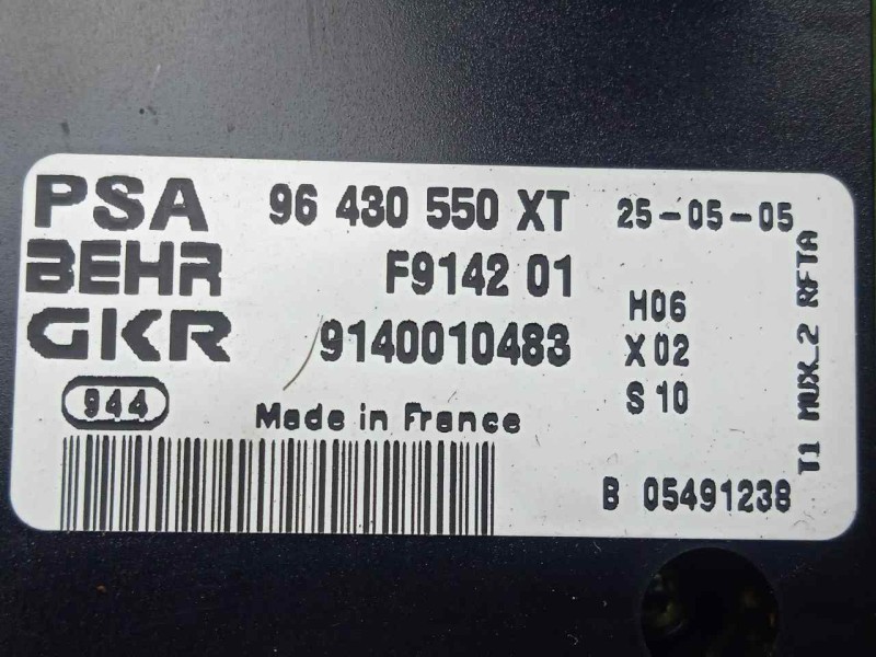 Recambio de mando climatizador para peugeot 206 berlina 1.4 hdi referencia OEM IAM 96430550XT-F914201-9140010483  