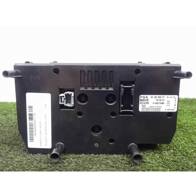 Recambio de mando climatizador para peugeot 206 berlina 1.4 hdi referencia OEM IAM 96430550XT-F914201-9140010483  
