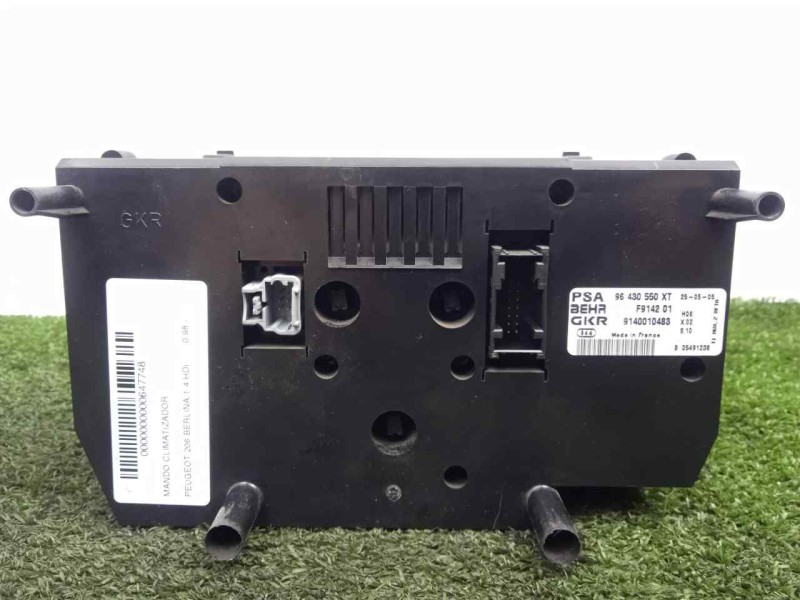 Recambio de mando climatizador para peugeot 206 berlina 1.4 hdi referencia OEM IAM 96430550XT-F914201-9140010483  