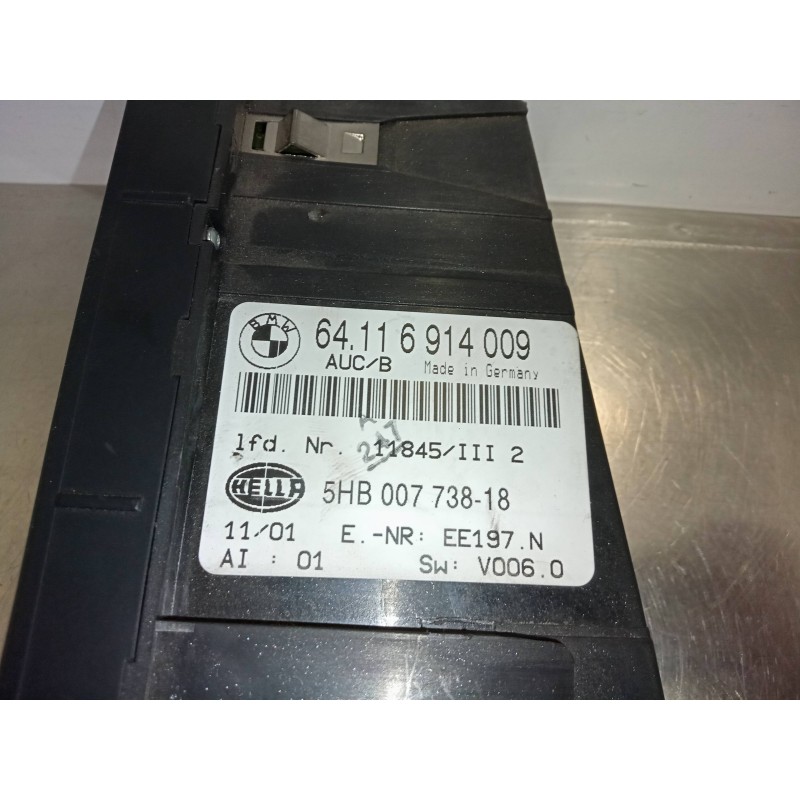 Recambio de mando climatizador para bmw serie 3 berlina (e46) 325xi referencia OEM IAM 64116914009-5HB00773818  
