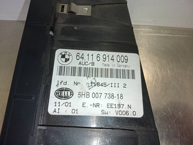 Recambio de mando climatizador para bmw serie 3 berlina (e46) 325xi referencia OEM IAM 64116914009-5HB00773818  