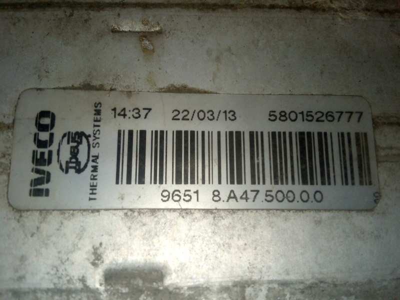 Recambio de intercooler para iveco daily pr 2.3 diesel cat referencia OEM IAM 5801526777 600X190X64 ALUMINIO