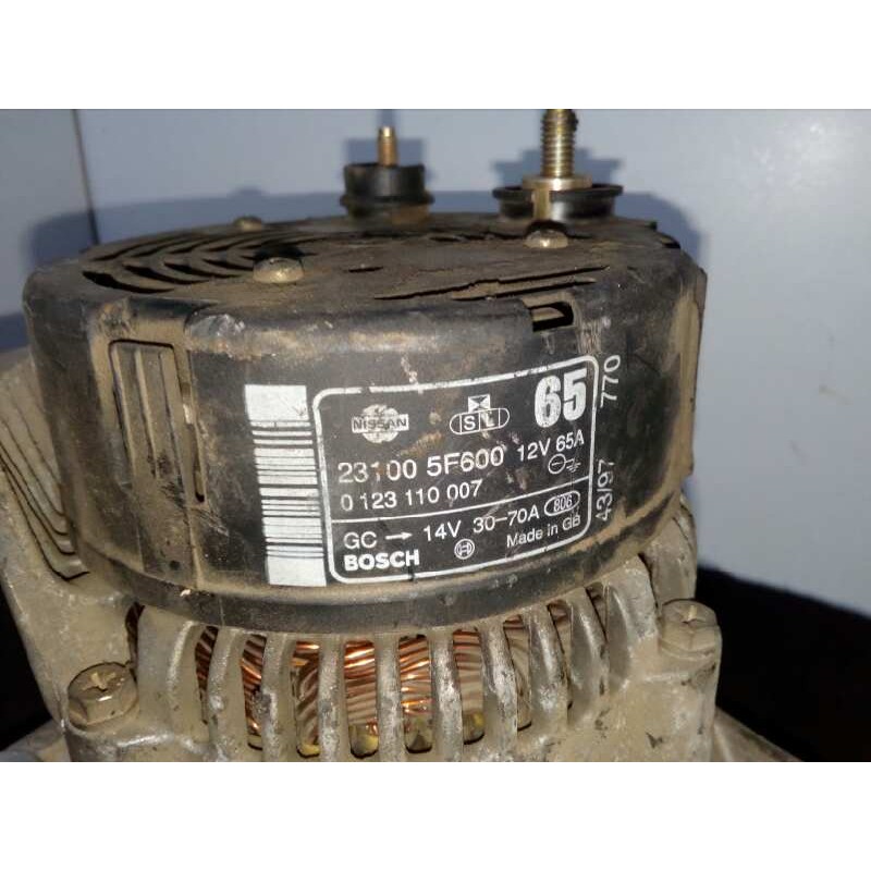 Recambio de alternador para nissan micra (k11) 1.0 16v cat referencia OEM IAM 231005F600-0123110007-65AH-70AH BOSCH 65 AH