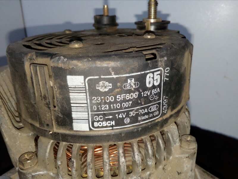 Recambio de alternador para nissan micra (k11) 1.0 16v cat referencia OEM IAM 231005F600-0123110007-65AH-70AH BOSCH 65 AH