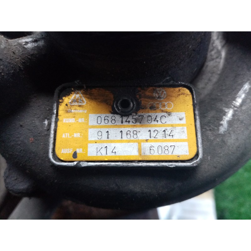 Recambio de turbocompresor para seat toledo (1l) 1.9 turbodiesel cat (aaz) referencia OEM IAM 068145704C-911681214  