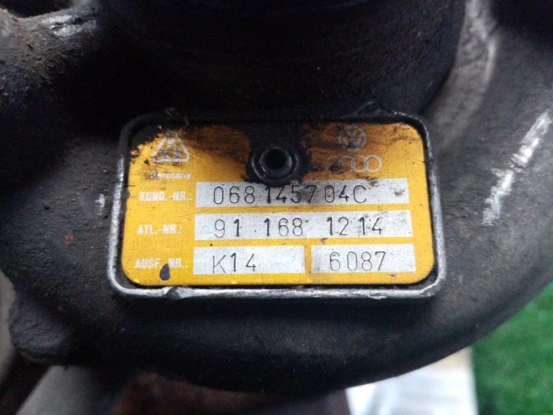 Recambio de turbocompresor para seat toledo (1l) 1.9 turbodiesel cat (aaz) referencia OEM IAM 068145704C-911681214  