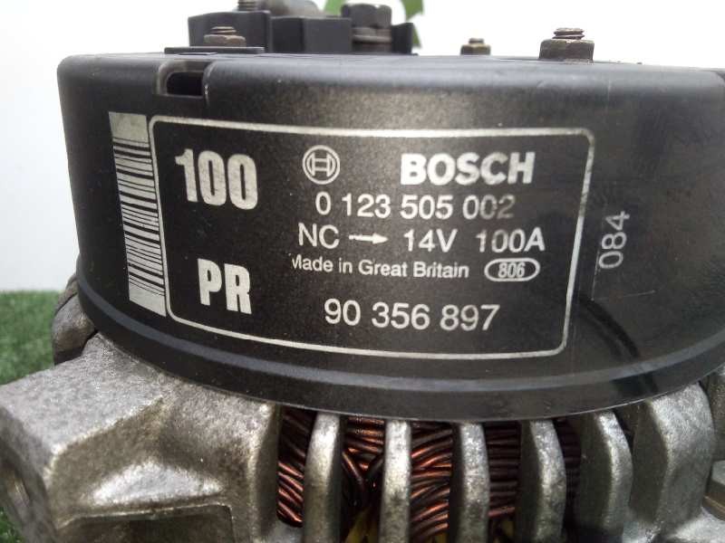 Recambio de alternador para opel vectra b berlina 1.8 16v cat referencia OEM IAM 0123505002-90356897 100AH - BOSCH POLEA.FIJA - 