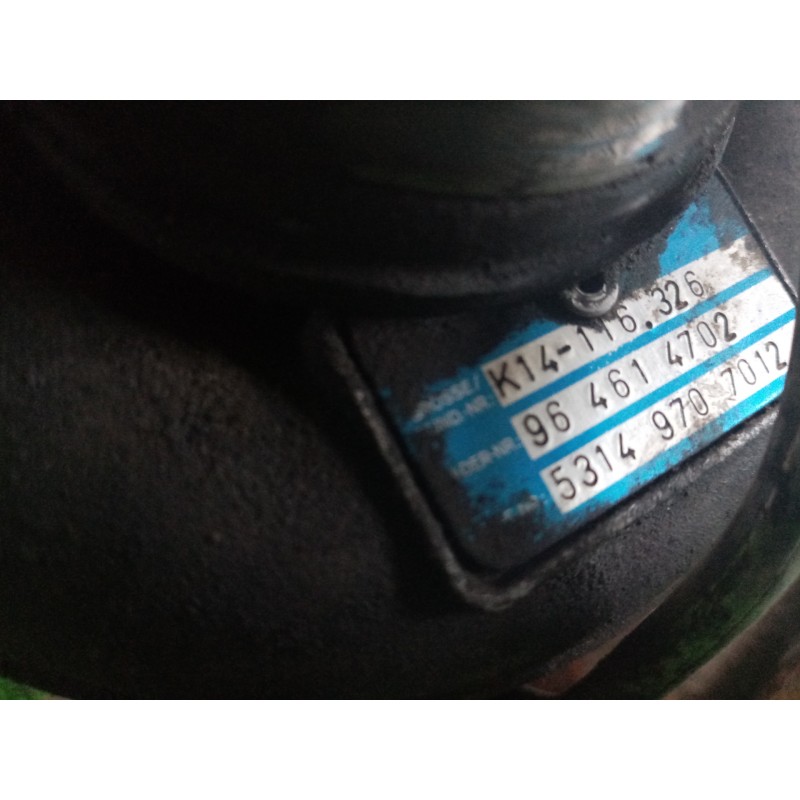 Recambio de turbocompresor para citroën zx 1.9 turbodiesel referencia OEM IAM 53149707012-K14116326-964614702  