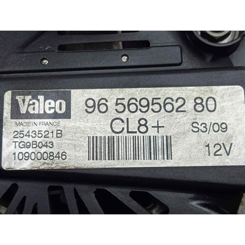 Recambio de alternador para citroën c4 coupe 1.4 16v referencia OEM IAM TG9B043-965696280 90AH - VALEO POLEA.FIJA - 6.CANALES