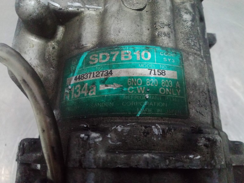 Recambio de compresor aire acondicionado para volkswagen polo berlina (6n1) 1.4 referencia OEM IAM 7158-6N0820803A SANDEN SD7B10