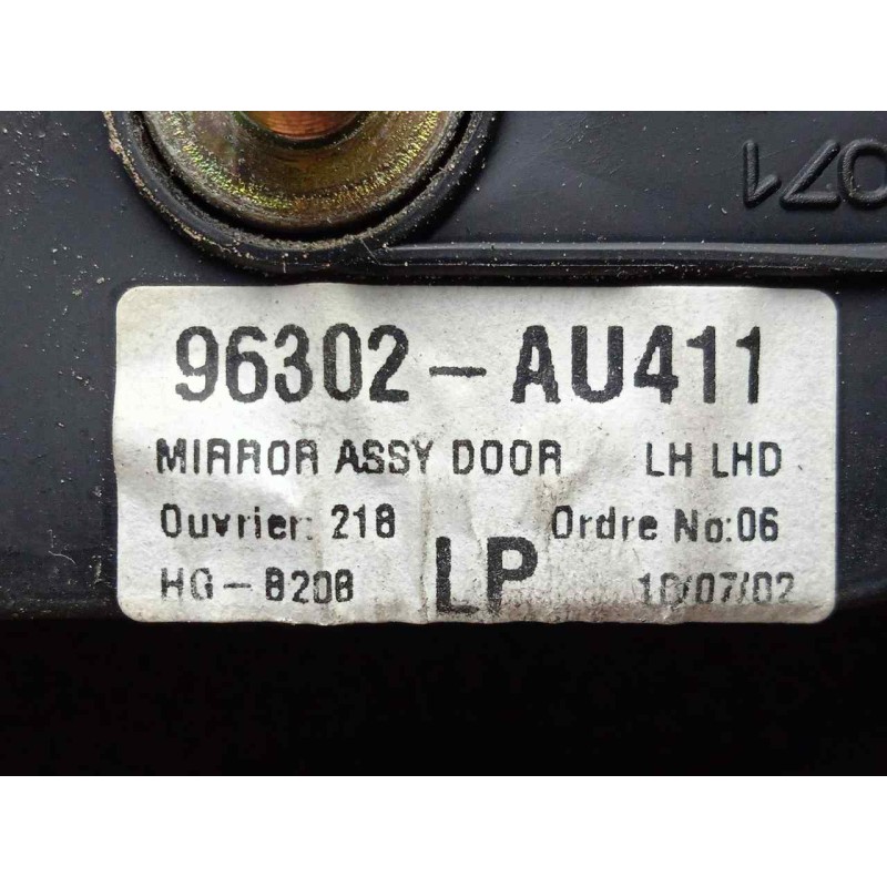 Recambio de retrovisor izquierdo para nissan primera berlina (p12) 2.2 16v turbodiesel cat referencia OEM IAM 96302AU411 ELECTRI