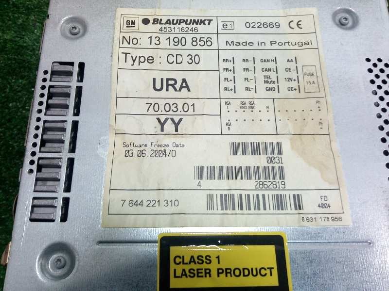 Recambio de sistema audio / radio cd para opel astra h berlina 1.6 16v referencia OEM IAM 13190856-453116246  BLAUPUNKT