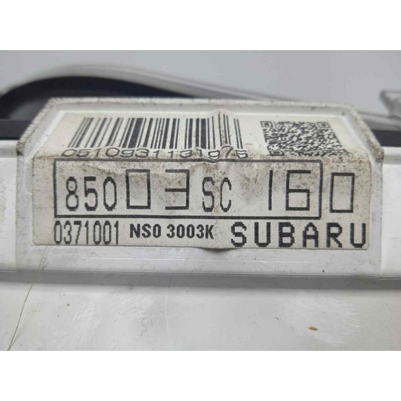 Recambio de cuadro instrumentos para subaru forester s12 2.0 diesel cat referencia OEM IAM 85003SC160  