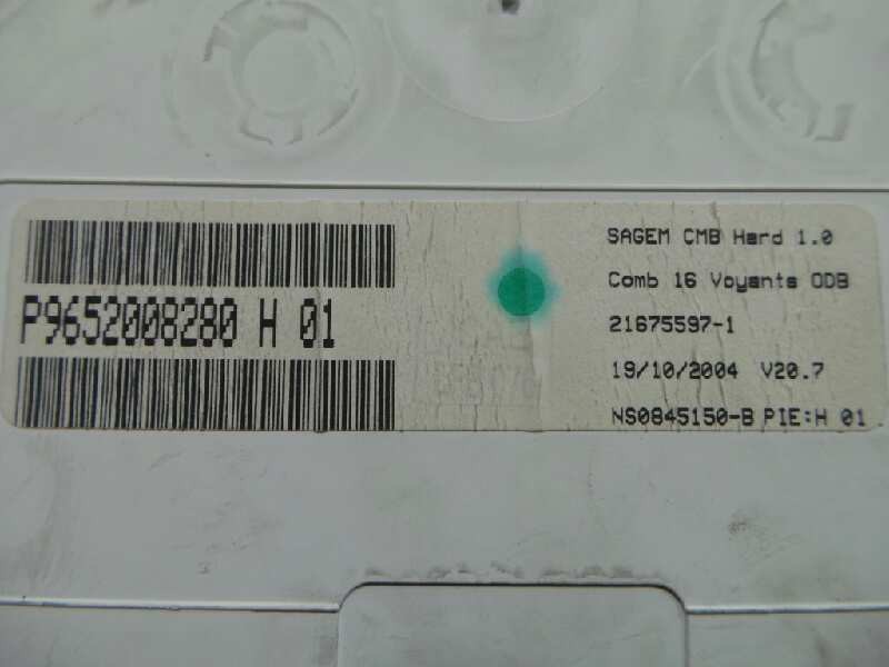 Recambio de cuadro instrumentos para citroën c3 1.4 hdi referencia OEM IAM 216755971-NS0845150B-P9652008280H01  SAGEM