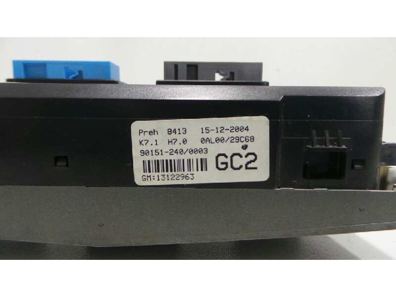 Recambio de mando climatizador para opel astra h berlina 1.9 16v cdti cat (z 19 dth / lrd) referencia OEM IAM 13122963-901512400