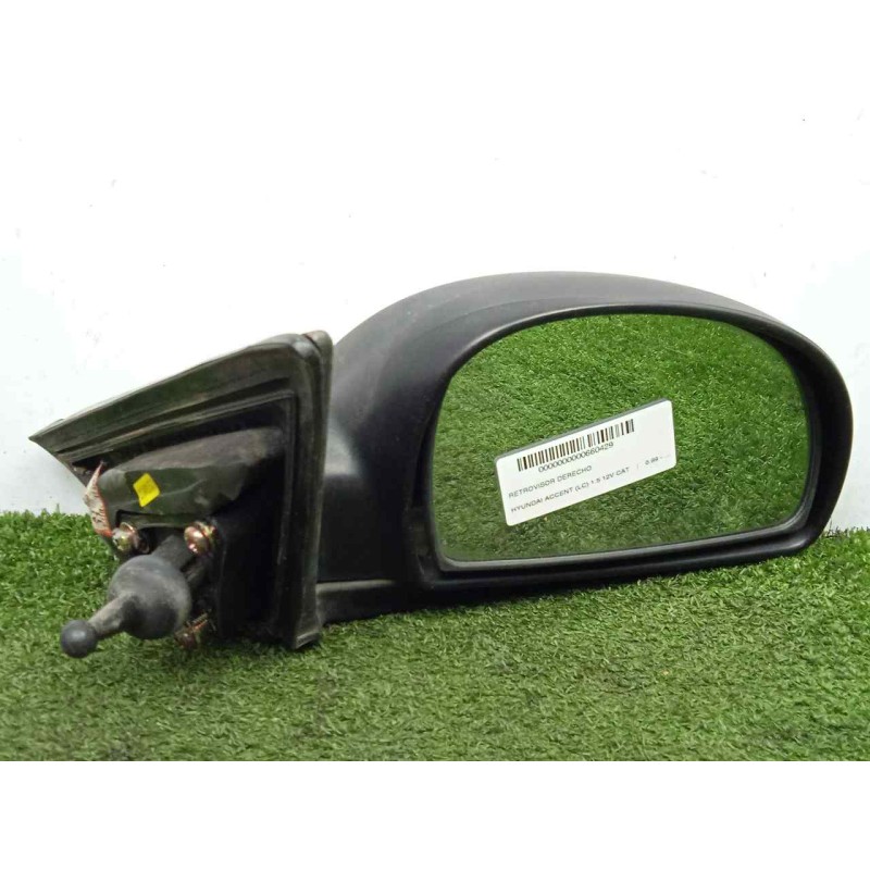 Recambio de retrovisor derecho para hyundai accent (lc) 1.5 12v cat referencia OEM IAM SINREFERENCIA MANUAL NEGRO.PLASTICO