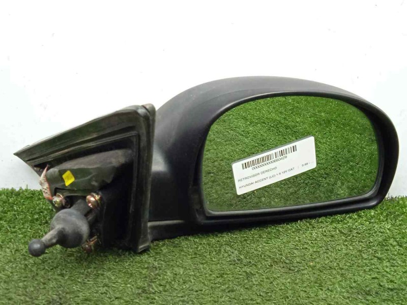 Recambio de retrovisor derecho para hyundai accent (lc) 1.5 12v cat referencia OEM IAM SINREFERENCIA MANUAL NEGRO.PLASTICO