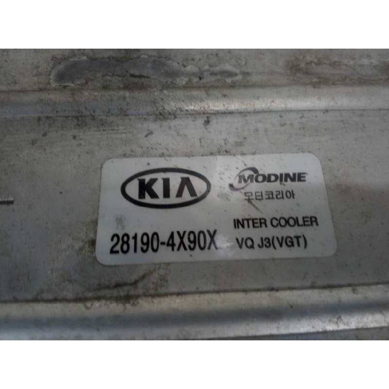 Recambio de intercooler para kia carnival 2.9 crdi cat referencia OEM IAM 281904X90X-281904X900 374X206X70 ALUMINIO