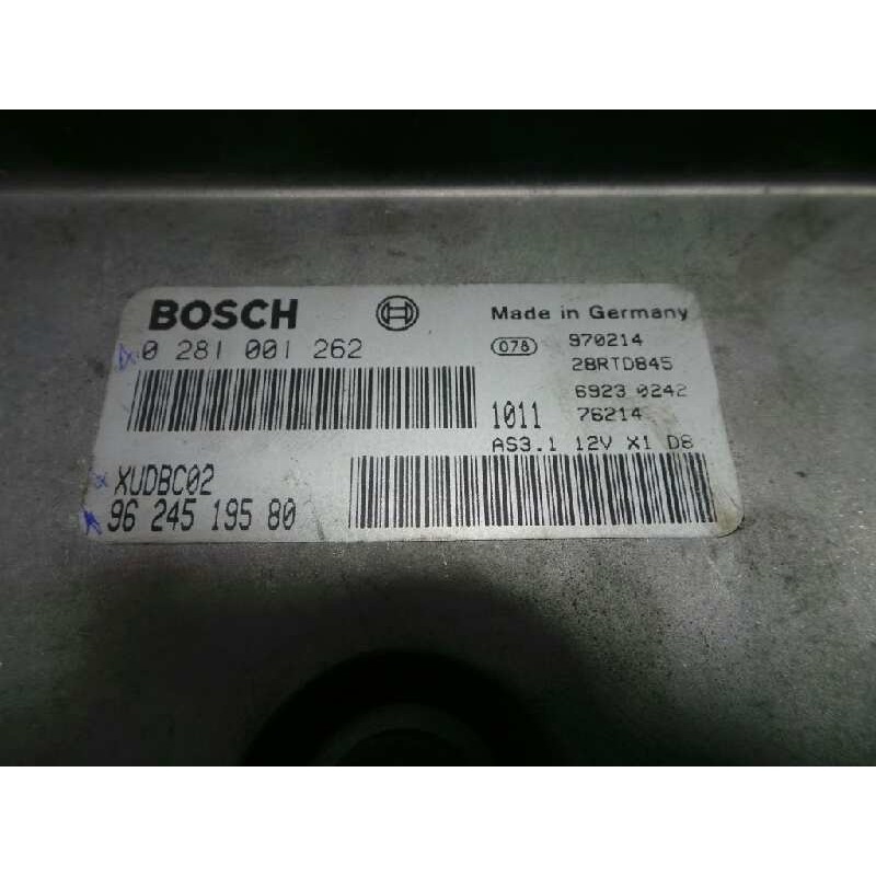 Recambio de centralita motor uce para citroën xantia berlina 1.9 turbodiesel referencia OEM IAM 0281001262-9624519580-XUDBC02-28