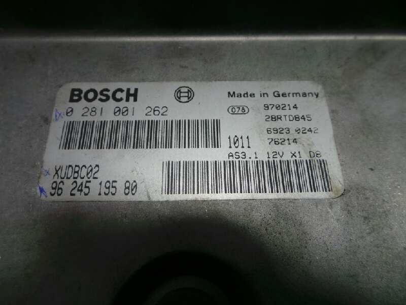 Recambio de centralita motor uce para citroën xantia berlina 1.9 turbodiesel referencia OEM IAM 0281001262-9624519580-XUDBC02-28