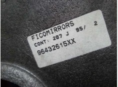 Recambio de retrovisor derecho para peugeot 206 berlina 1.4 hdi referencia OEM IAM 96432615XX MANUAL - 4.CABLES NEGRO.PLASTICO - 2