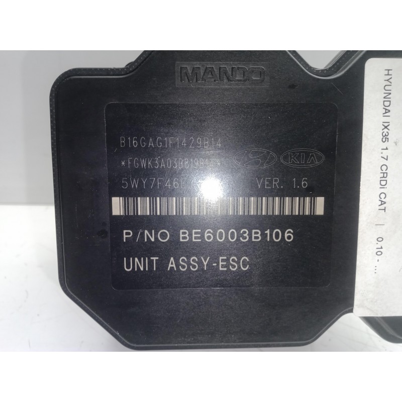 Recambio de abs para hyundai ix35 1.7 crdi cat referencia OEM IAM B16GAG1F1429B14-5WY7F46E-589202Y350-BH6013I001  