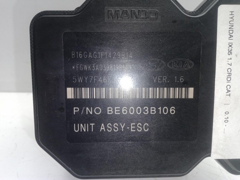 Recambio de abs para hyundai ix35 1.7 crdi cat referencia OEM IAM B16GAG1F1429B14-5WY7F46E-589202Y350-BH6013I001  