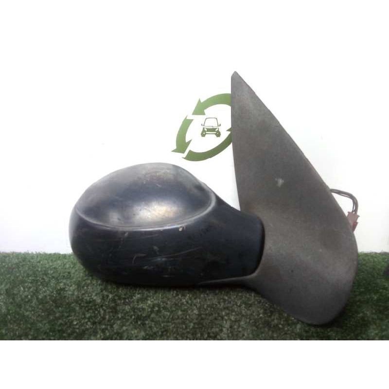 Recambio de retrovisor derecho para peugeot 206 berlina 1.4 hdi referencia OEM IAM 96432615XX MANUAL - 4.CABLES NEGRO.PLASTICO -